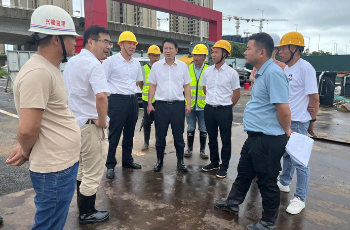 市政公用集團(tuán)黨委委員、督查督辦室部長劉順保到杭州路項目調(diào)研